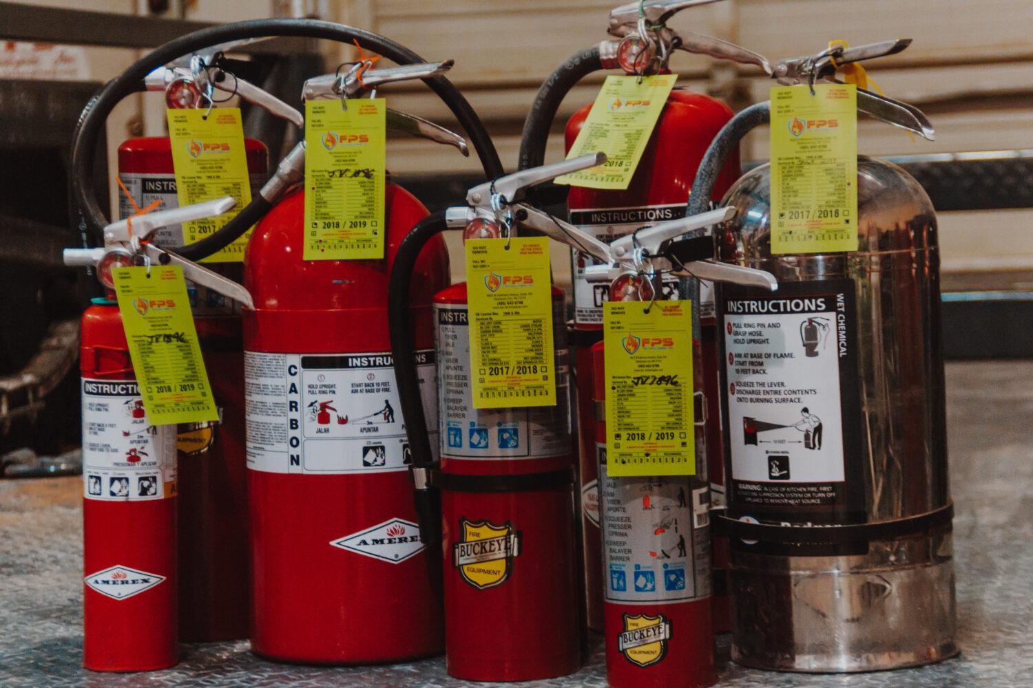 Fire sale extinguisher service